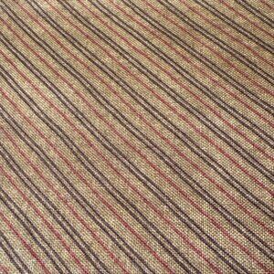 Moda Fabrics Pattern #643 Brown & Red Striped Cotton Fabric 1/4 yard x 44" Quilt